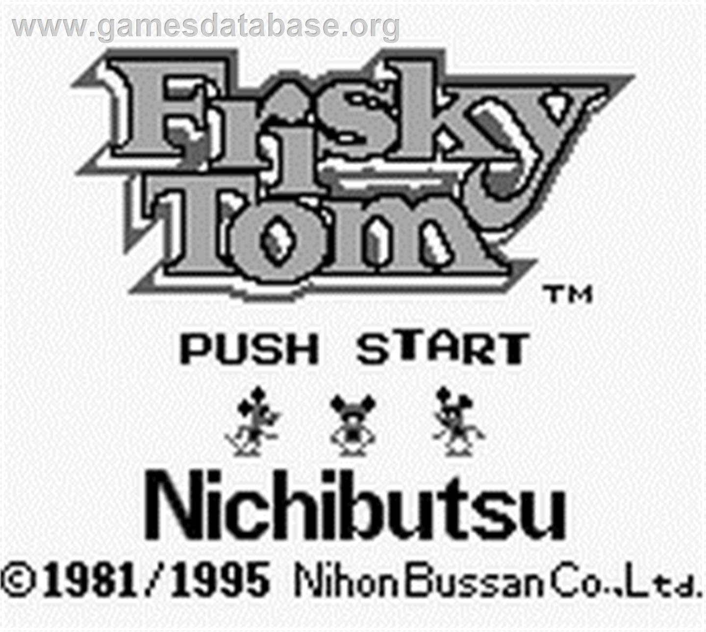 Frisky Tom - Nintendo Game Boy - Artwork - Title Screen