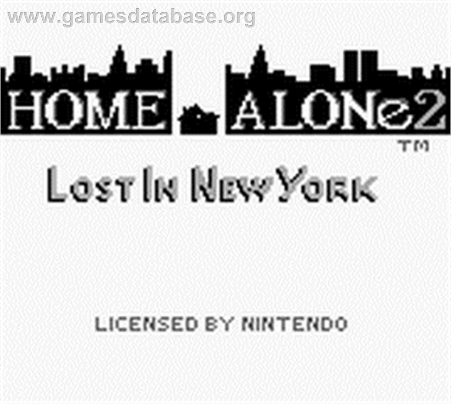 Home Alone 2 - Lost In New York - Nintendo Game Boy - Artwork - Title Screen