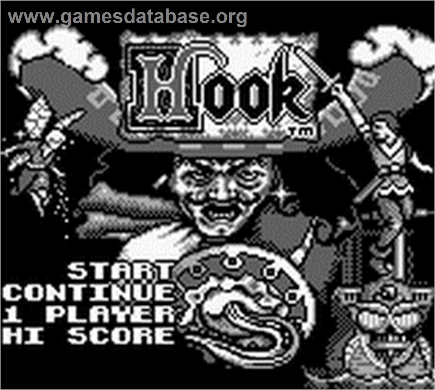Hook - Nintendo Game Boy - Artwork - Title Screen
