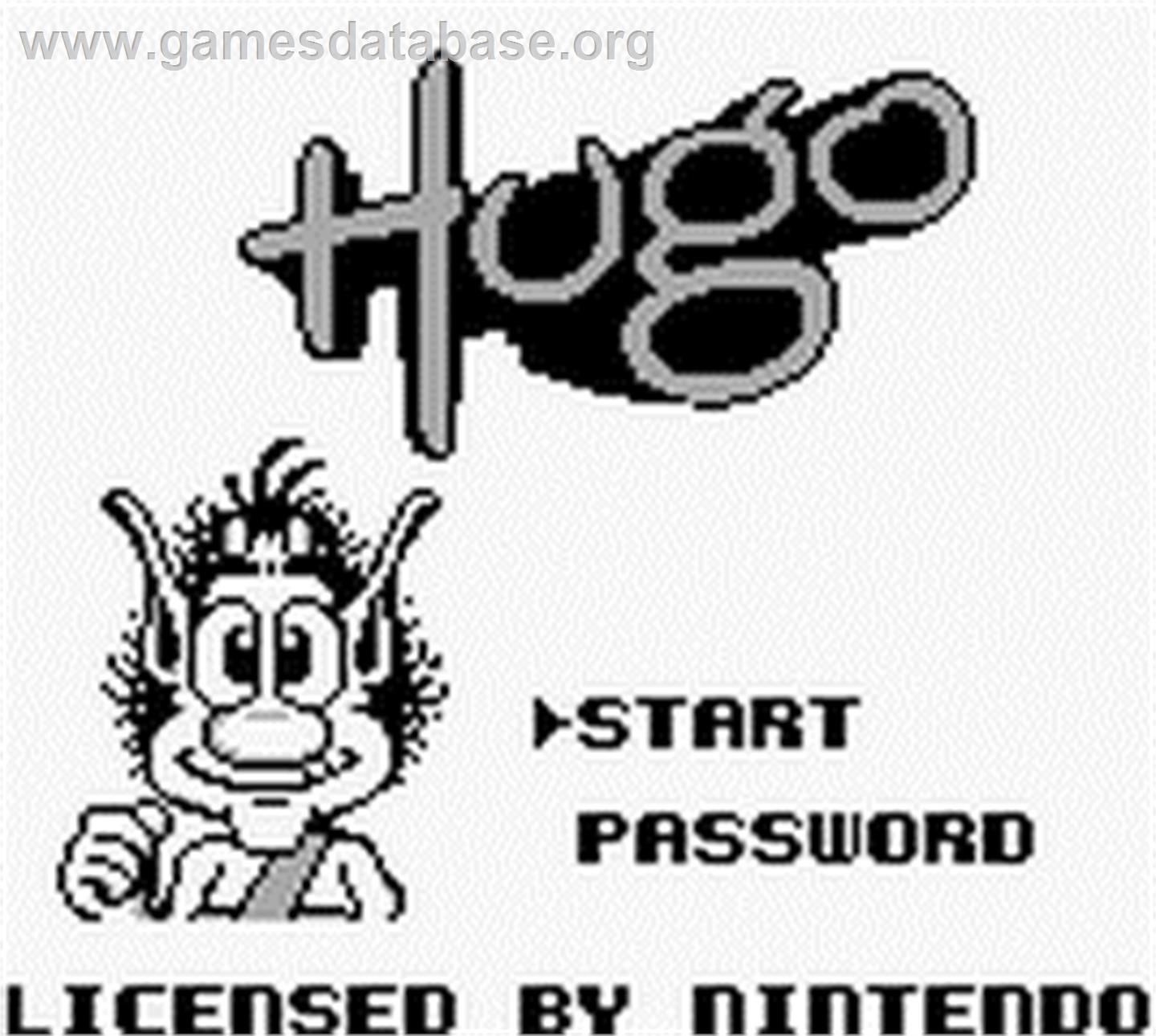Hugo - Nintendo Game Boy - Artwork - Title Screen