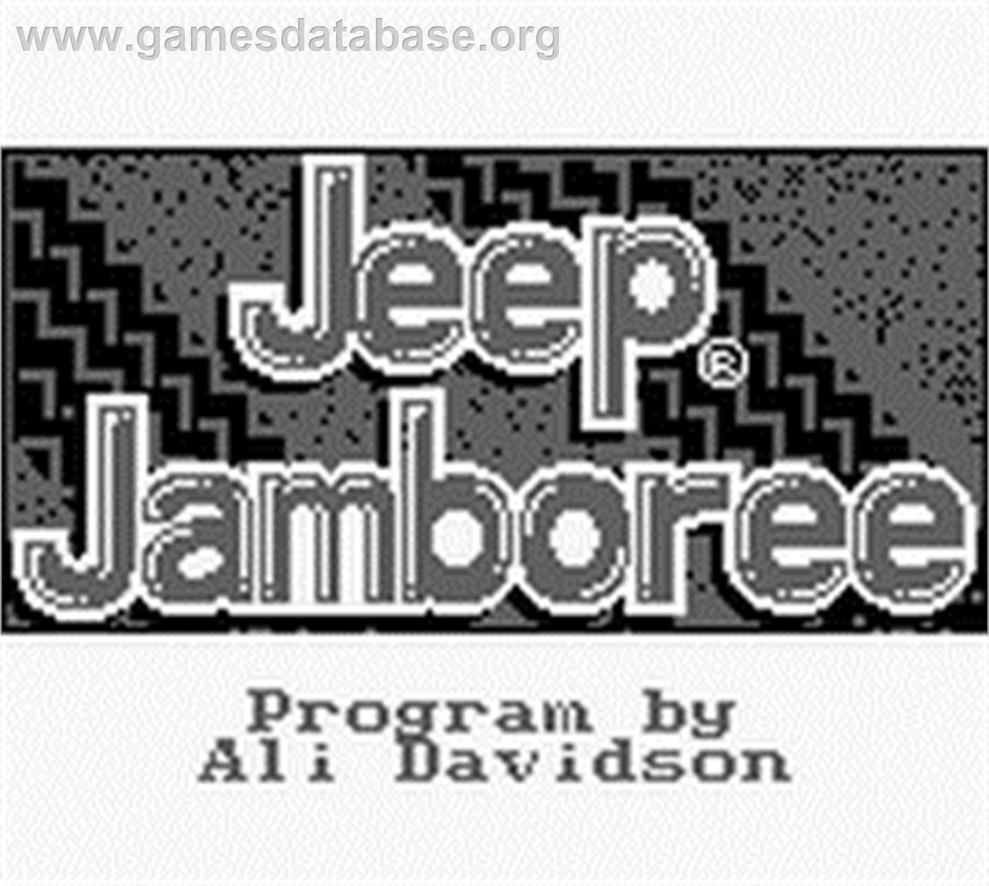 Jeep Jamboree: Off Road Adventure - Nintendo Game Boy - Artwork - Title Screen