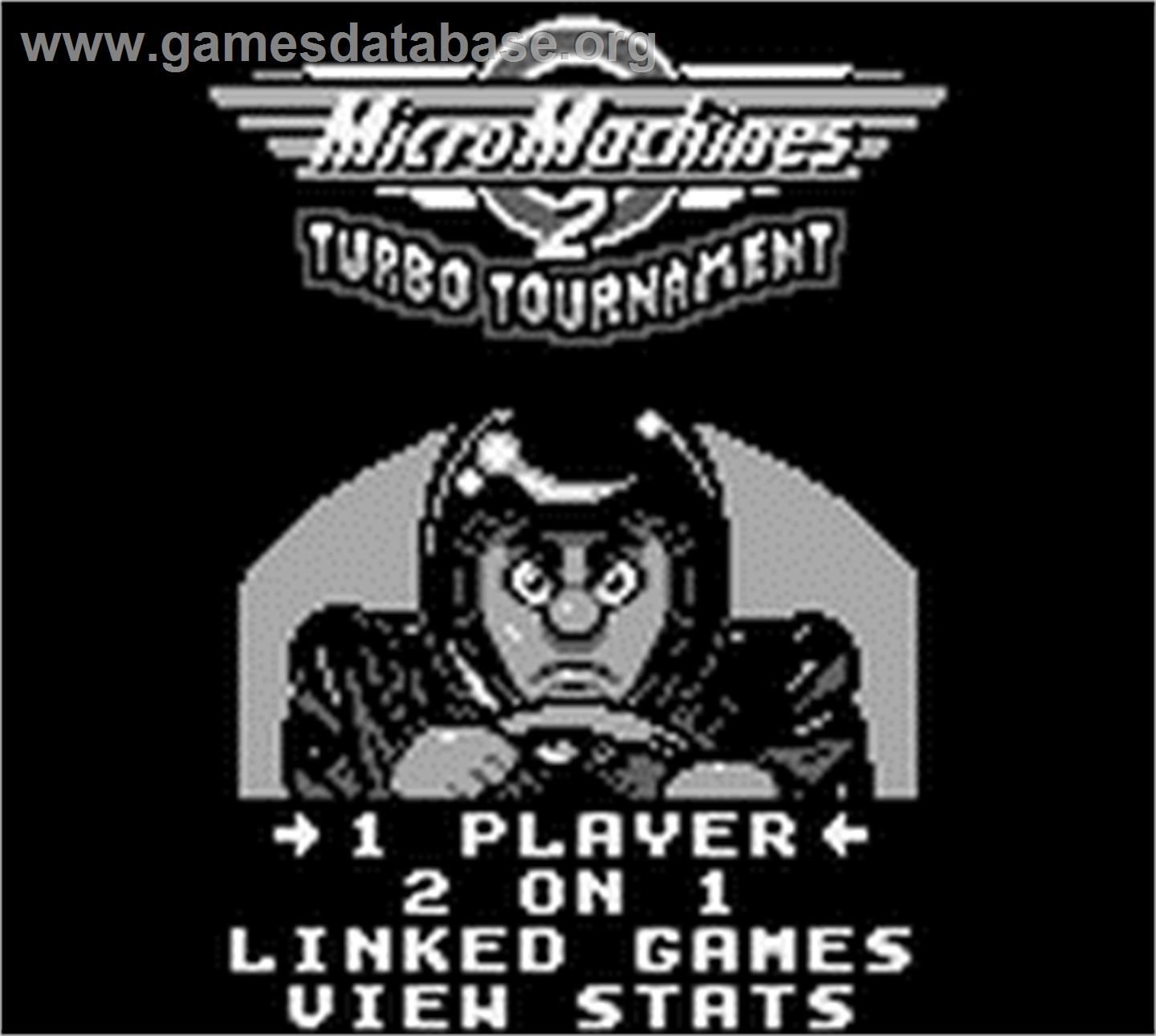 Micro Machines 2 - Turbo Tournament - Nintendo Game Boy - Artwork - Title Screen