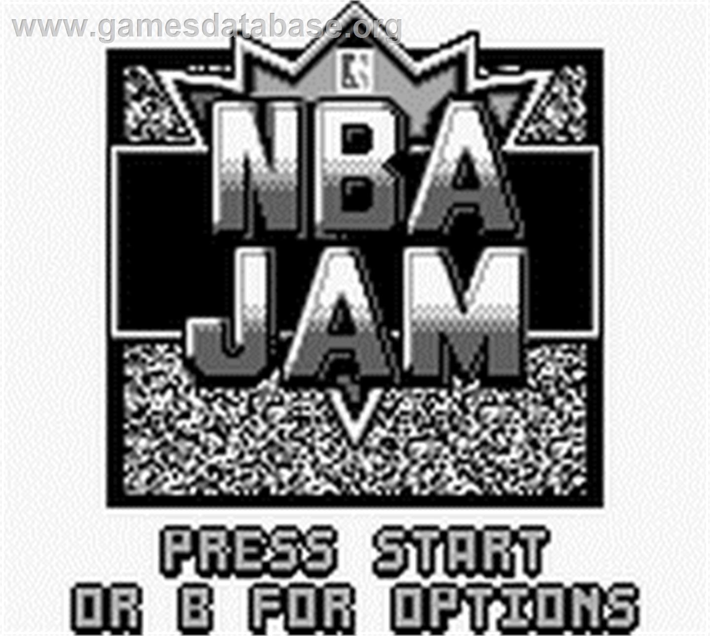 NBA Jam - Nintendo Game Boy - Artwork - Title Screen