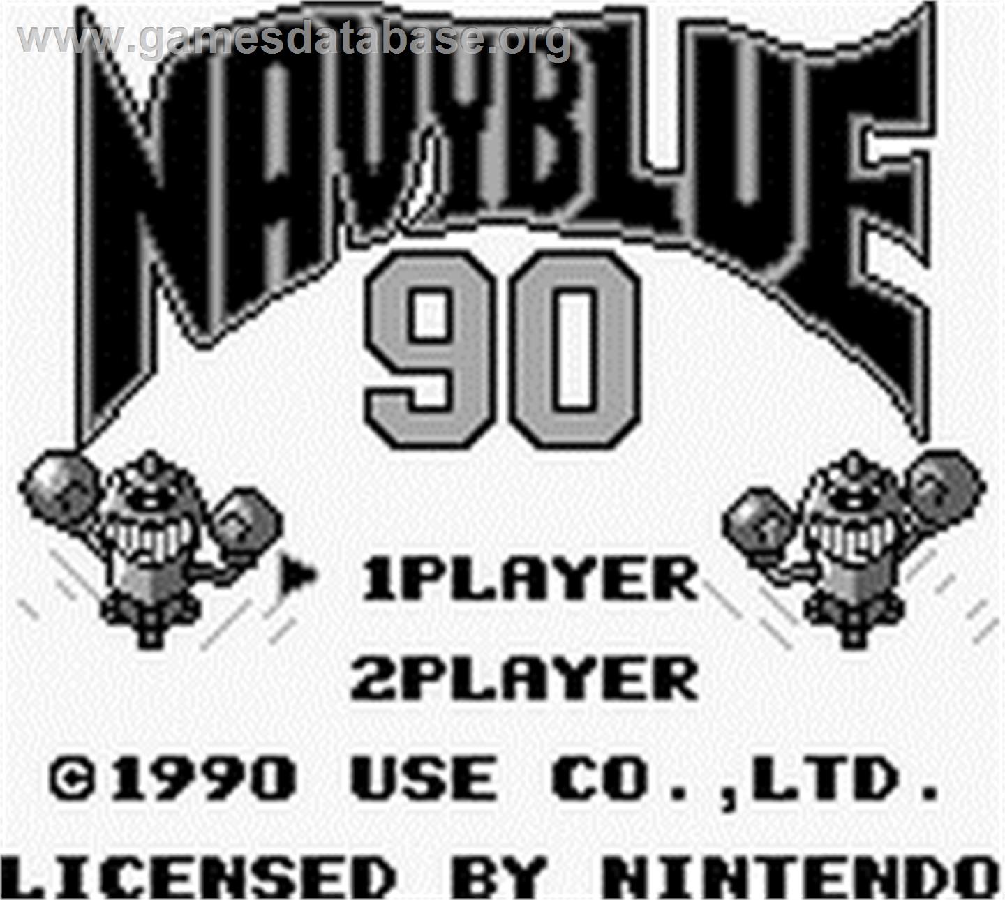 Navy Blue 90 - Nintendo Game Boy - Artwork - Title Screen