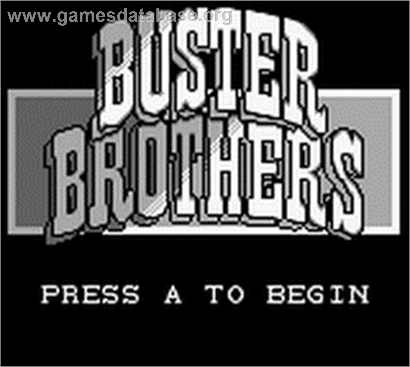 Pang - Nintendo Game Boy - Artwork - Title Screen