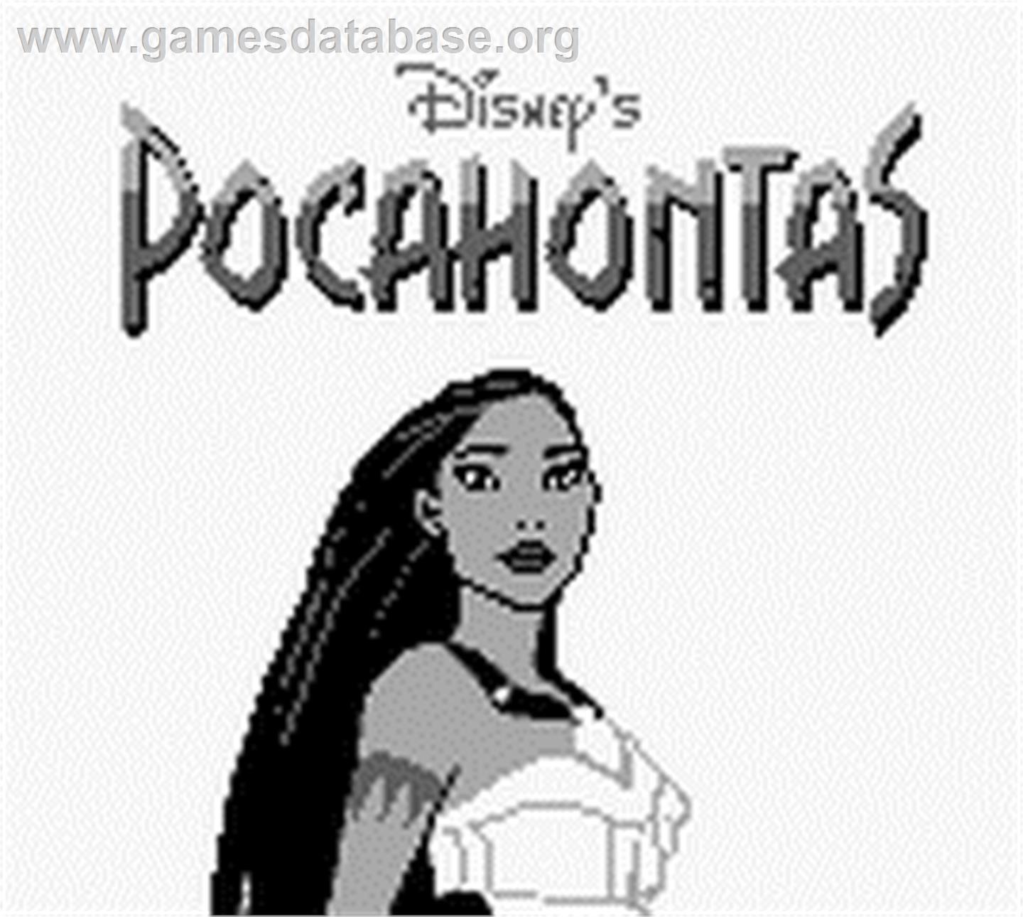 Pocahontas - Nintendo Game Boy - Artwork - Title Screen