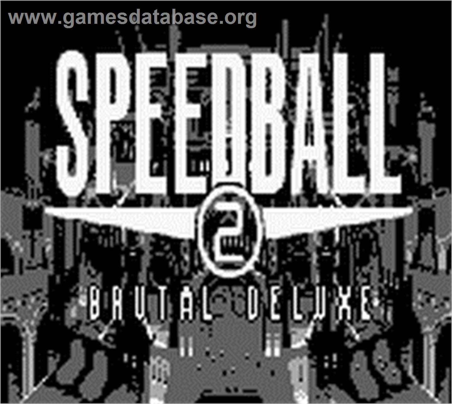 Speedball 2 - Brutal Deluxe - Nintendo Game Boy - Artwork - Title Screen