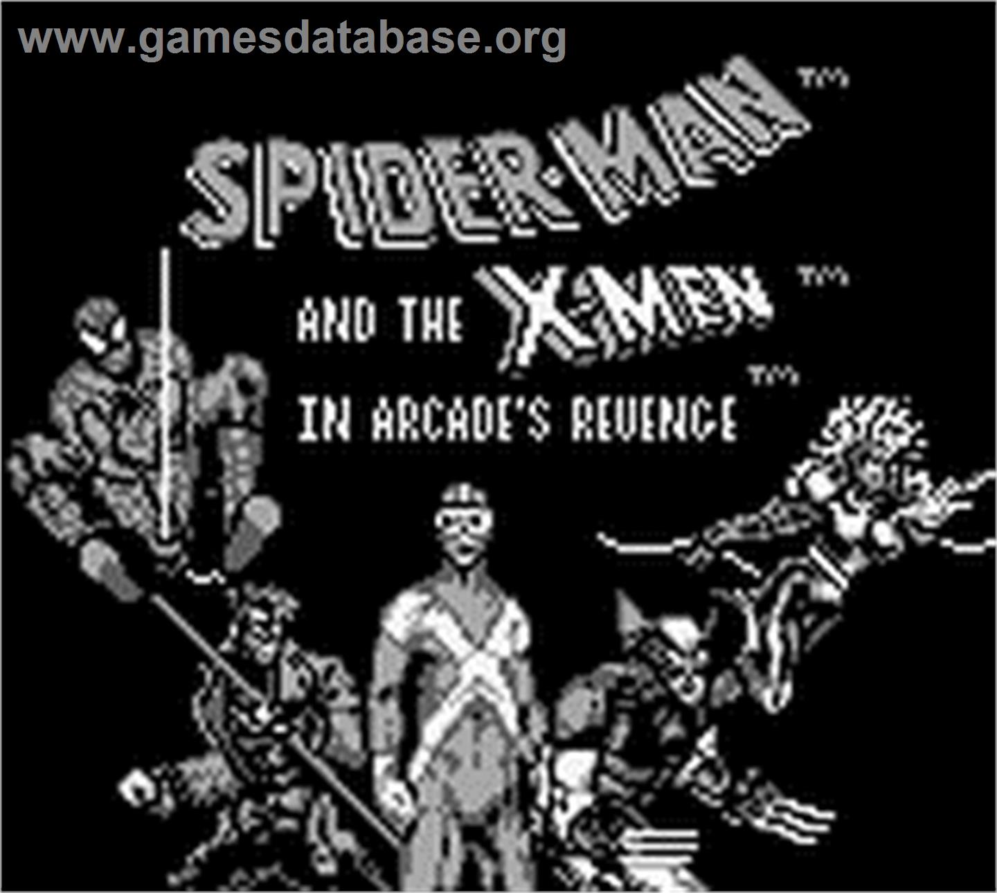 Spider-man-x-men - Nintendo Game Boy - Artwork - Title Screen
