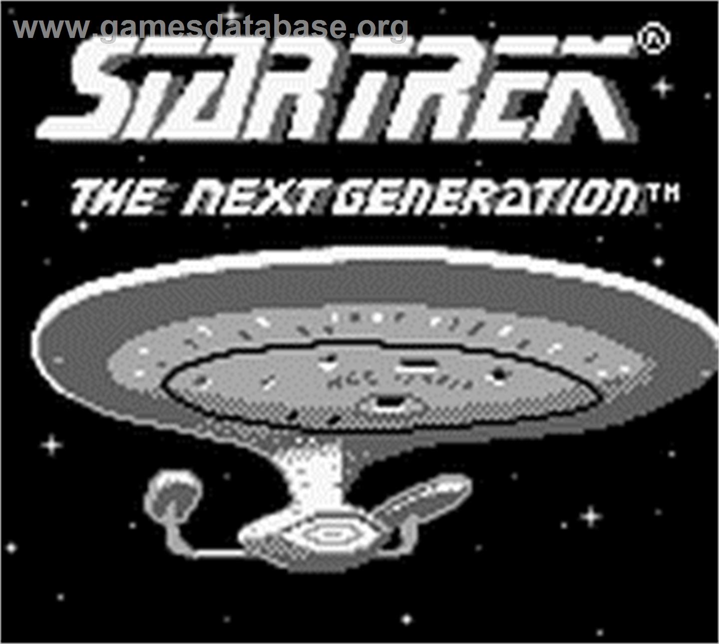 Star Trek - The Next Generation - Nintendo Game Boy - Artwork - Title Screen