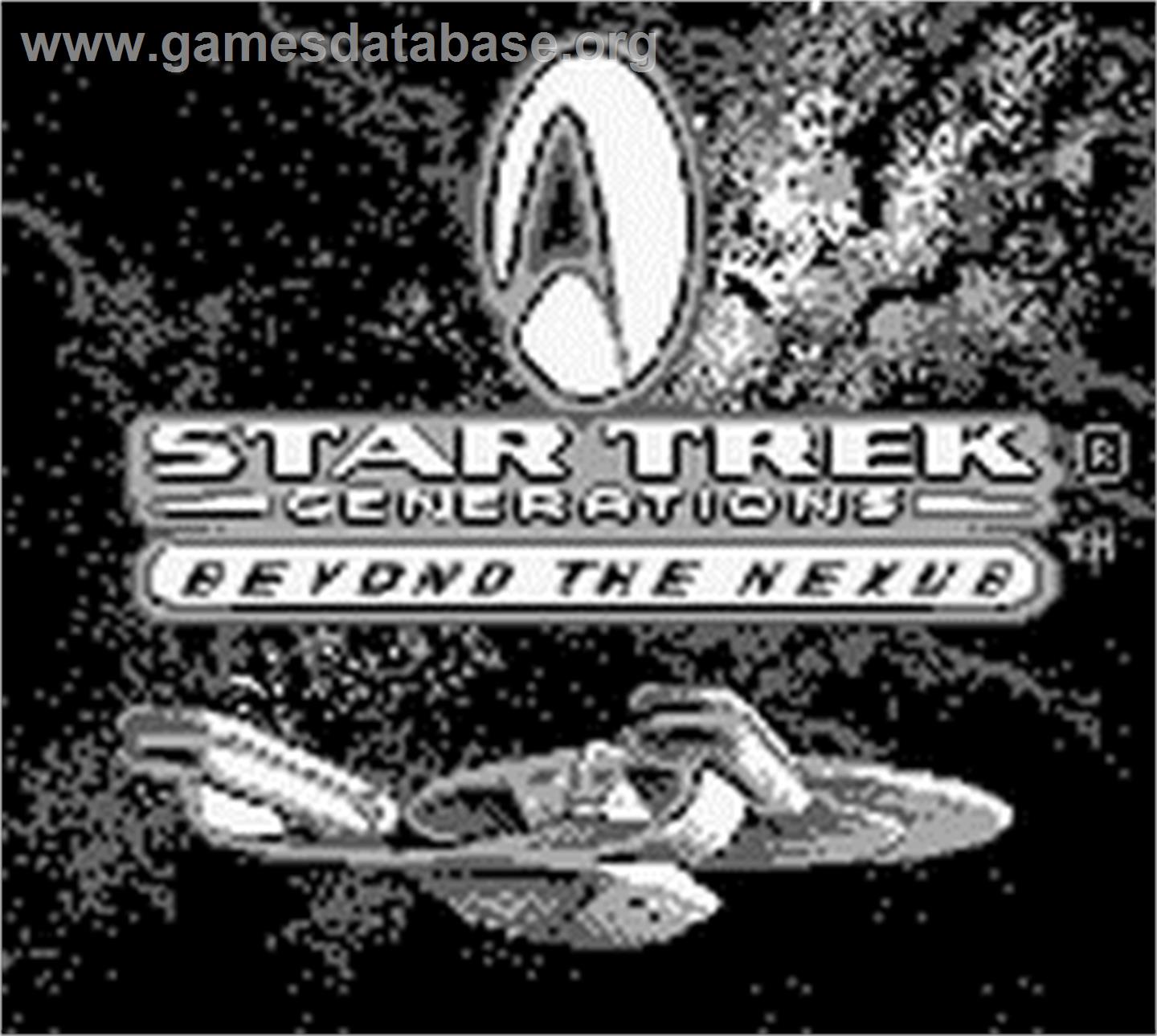 Star Trek Generations - Beyond the Nexus - Nintendo Game Boy - Artwork - Title Screen