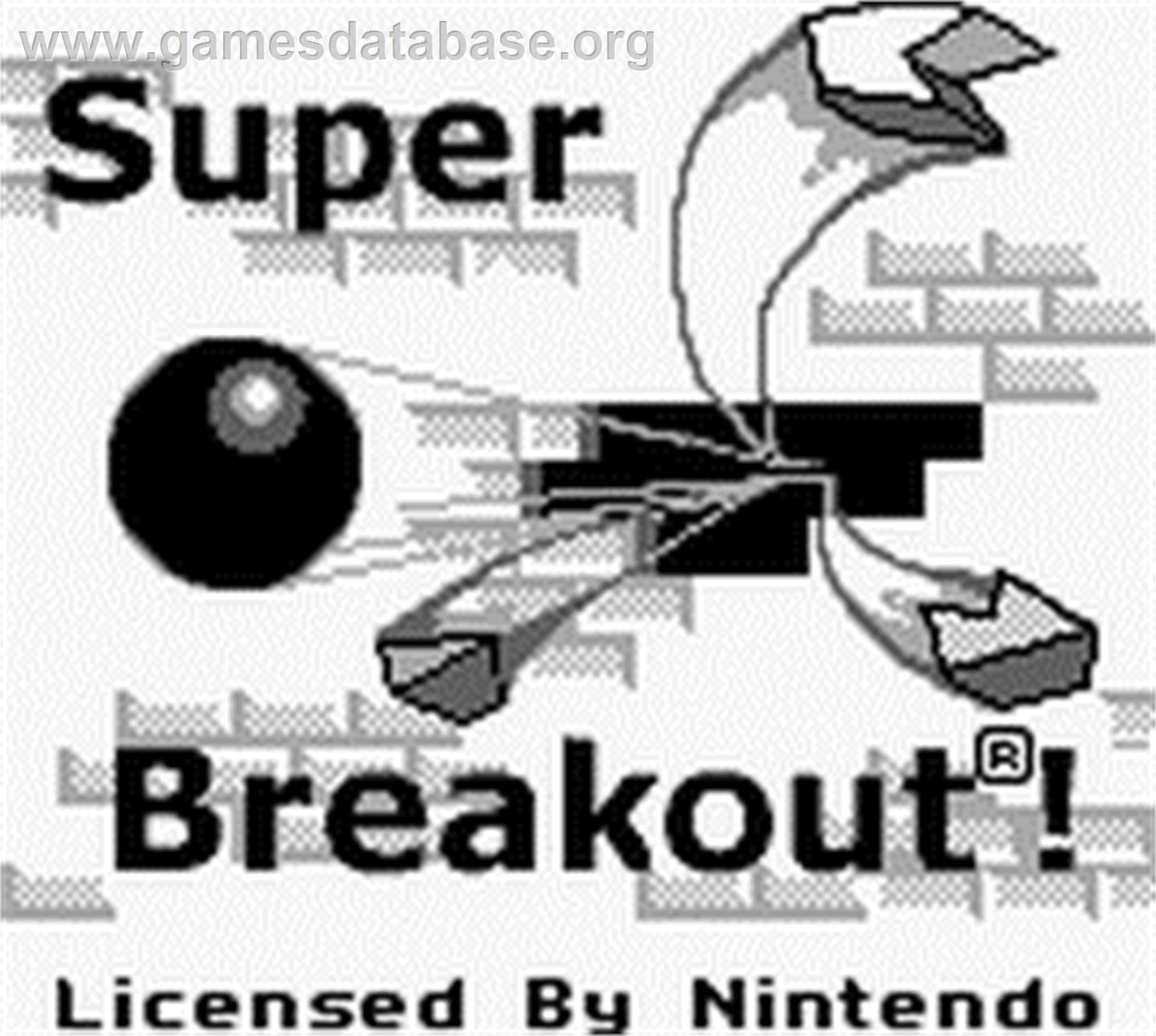Super Breakout! - Nintendo Game Boy - Artwork - Title Screen