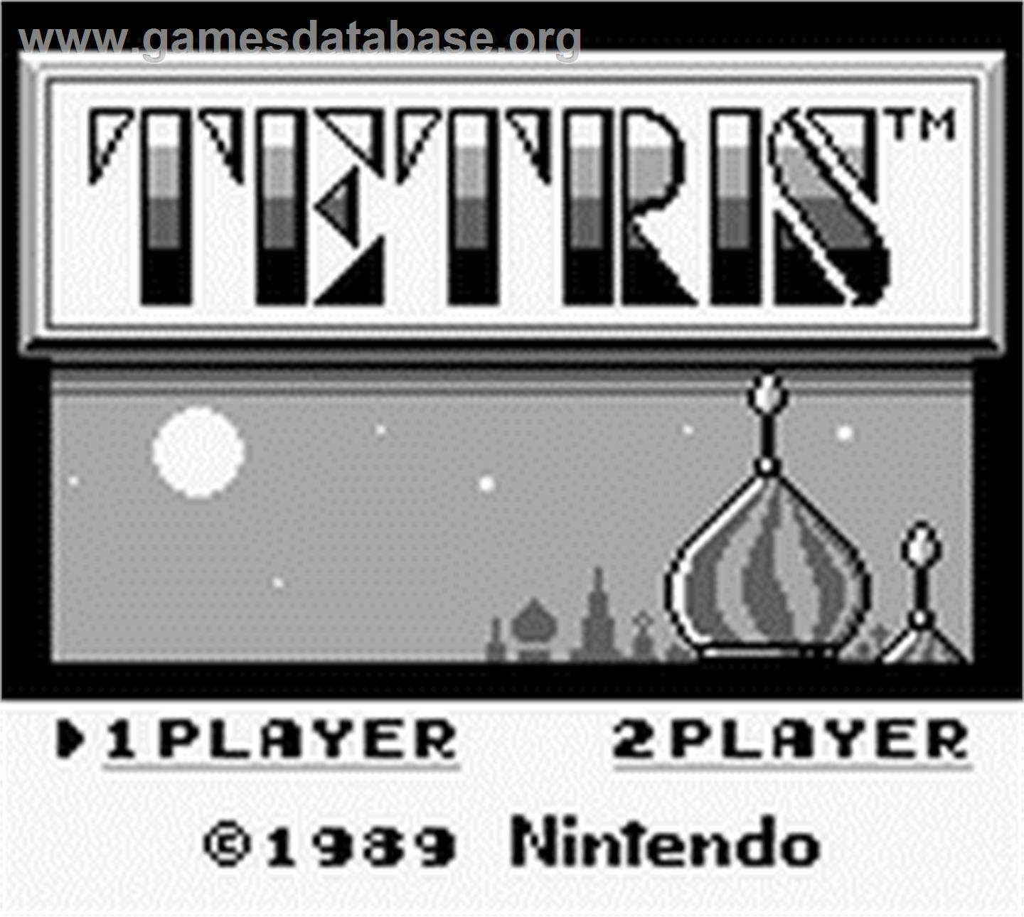 Tetris - Nintendo Game Boy - Artwork - Title Screen