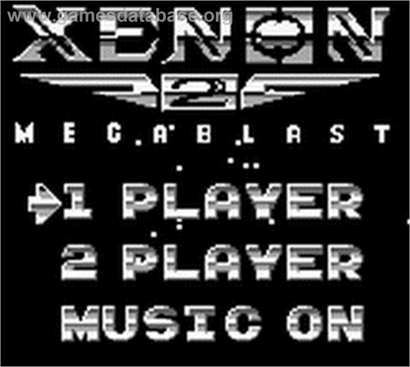 Xenon 2 - Nintendo Game Boy - Artwork - Title Screen