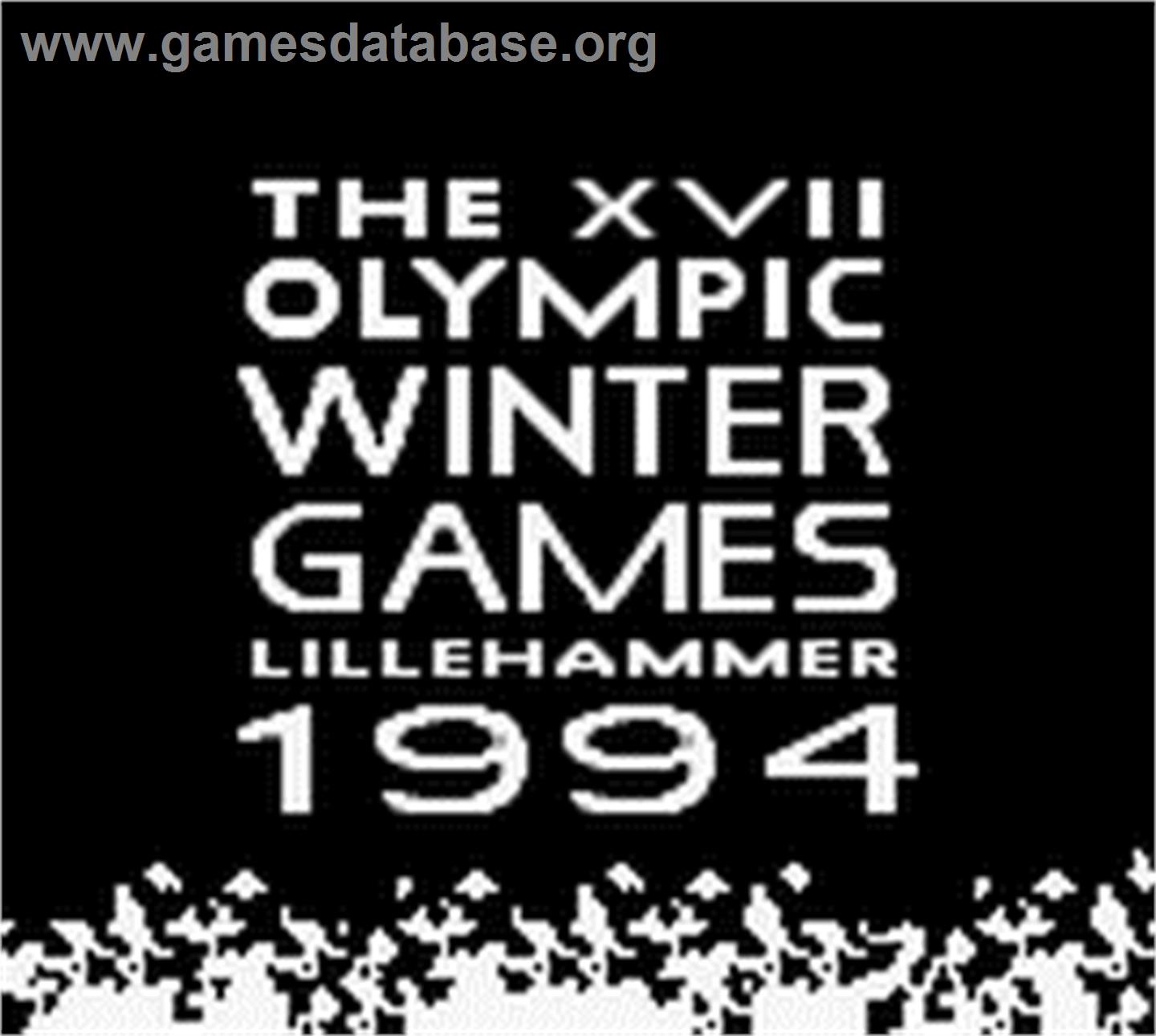 Xvii Olympic Winter Games, The - Lillehammer 1994 - Nintendo Game Boy - Artwork - Title Screen