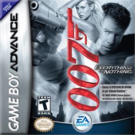 Box cover for 007: Everything or Nothing on the Nintendo Game Boy Advance.