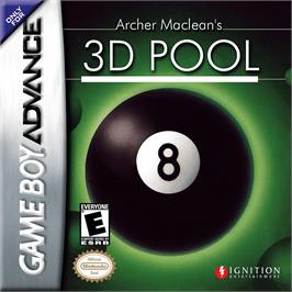 Box cover for Archer Maclean's 3d Pool on the Nintendo Game Boy Advance.