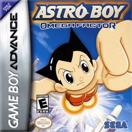 Box cover for Astro Boy: Omega Factor on the Nintendo Game Boy Advance.