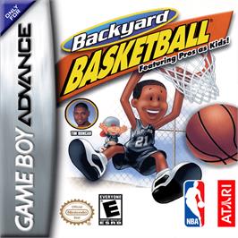 Box cover for Backyard Basketball on the Nintendo Game Boy Advance.