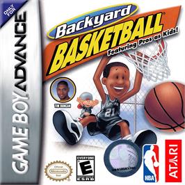 Box cover for Backyard Basketball on the Nintendo Game Boy Advance.