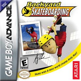 Box cover for Backyard Skateboarding on the Nintendo Game Boy Advance.