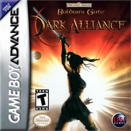 Box cover for Baldur's Gate - Dark Alliance on the Nintendo Game Boy Advance.