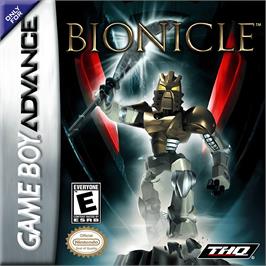 Box cover for Bionicle on the Nintendo Game Boy Advance.