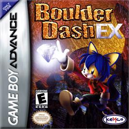 Box cover for Boulder Dash EX on the Nintendo Game Boy Advance.