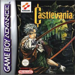 Box cover for Castlevania on the Nintendo Game Boy Advance.