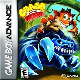 Box cover for Crash Of The Titans on the Nintendo Game Boy Advance.