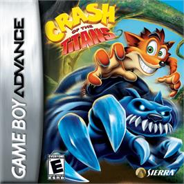 Box cover for Crash of the Titans on the Nintendo Game Boy Advance.