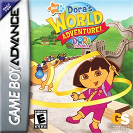 Box cover for Dora The Explorer - Dora's World Adventure! on the Nintendo Game Boy Advance.