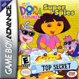 Box cover for Dora The Explorer - Super Spies on the Nintendo Game Boy Advance.