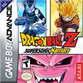 Box cover for Dragon Ball Z - Supersonic Warriors on the Nintendo Game Boy Advance.