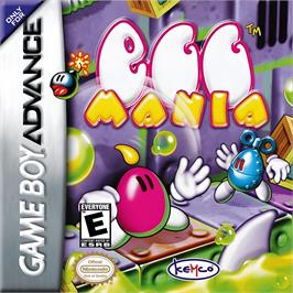 Box cover for Eggo Mania on the Nintendo Game Boy Advance.