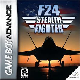 Box cover for F24 Stealth Fighter on the Nintendo Game Boy Advance.