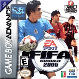 Box cover for FIFA Football 2005 on the Nintendo Game Boy Advance.
