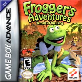 Box cover for Frogger's Adventures: Temple of the Frog on the Nintendo Game Boy Advance.