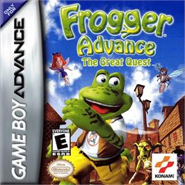 Box cover for Frogger Advance: The Great Quest on the Nintendo Game Boy Advance.