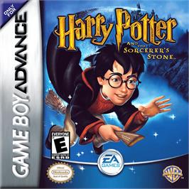 Box cover for Harry Potter and the Philosopher's Stone on the Nintendo Game Boy Advance.