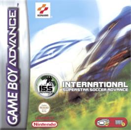 Box cover for International Superstar Soccer Advance on the Nintendo Game Boy Advance.