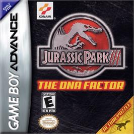 Box cover for Jurassic Park III: The DNA Factor on the Nintendo Game Boy Advance.