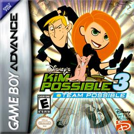 Box cover for Kim Possible 3: Team Possible on the Nintendo Game Boy Advance.