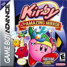 Box cover for Kirby And The Amazing Mirror on the Nintendo Game Boy Advance.