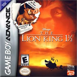 Box cover for Lion King 1 ½ on the Nintendo Game Boy Advance.