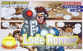 Box cover for Lode Runner on the Nintendo Game Boy Advance.