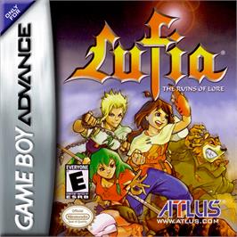 Box cover for Lufia: The Ruins of Lore on the Nintendo Game Boy Advance.