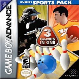 Box cover for Majesco's Sports Pack on the Nintendo Game Boy Advance.
