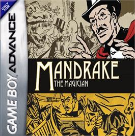 Box cover for Mandrake The Magician on the Nintendo Game Boy Advance.
