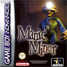 Box cover for Manic Miner on the Nintendo Game Boy Advance.