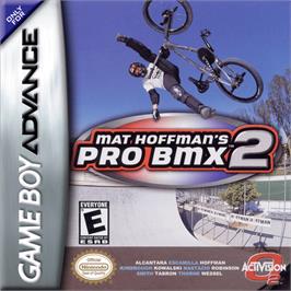 Box cover for Mat Hoffman's Pro BMX 2 on the Nintendo Game Boy Advance.